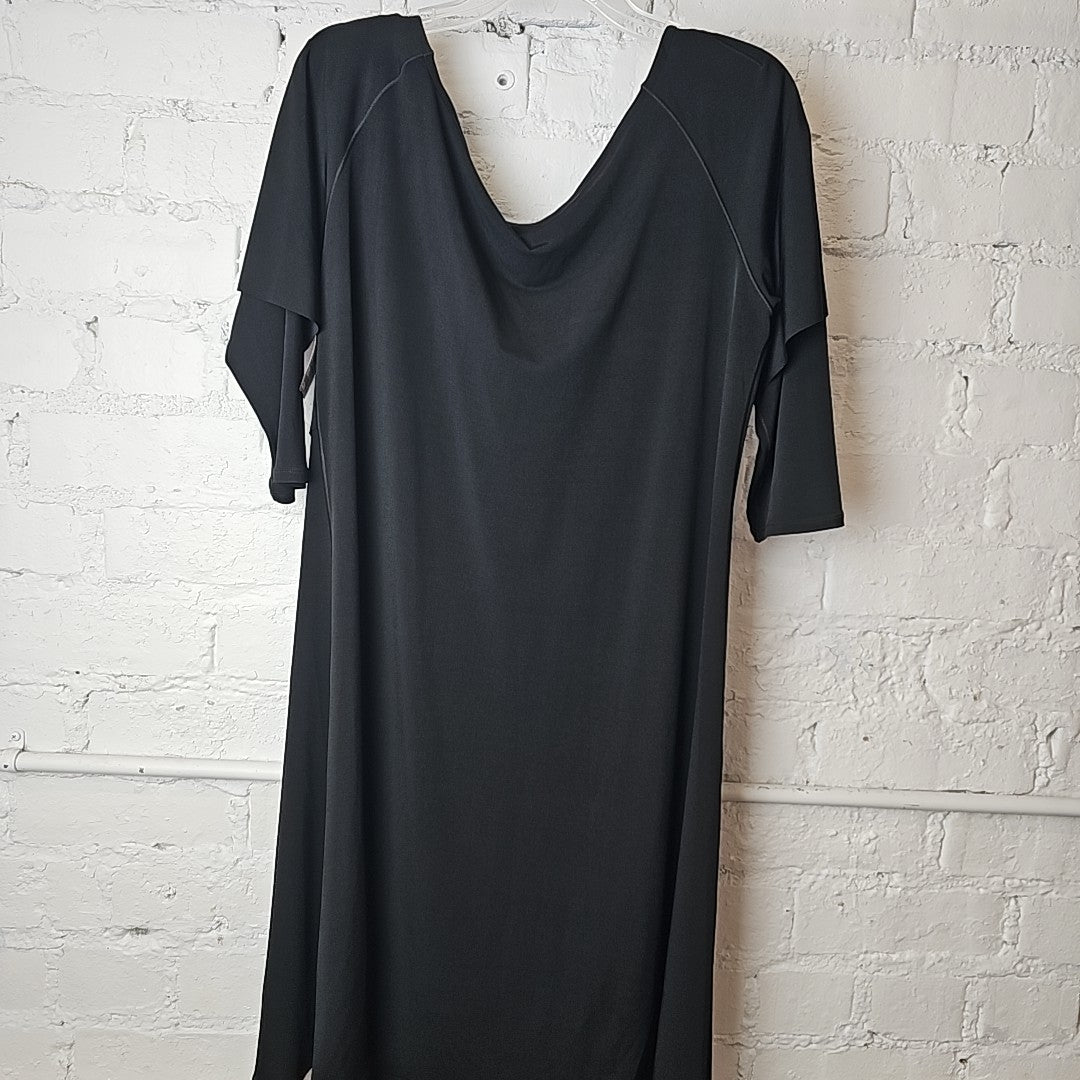 Bids & Dibs, Inc. Black Print Dress