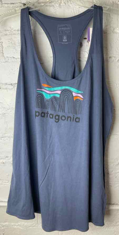Patagonia Size L Blue Sleeveless