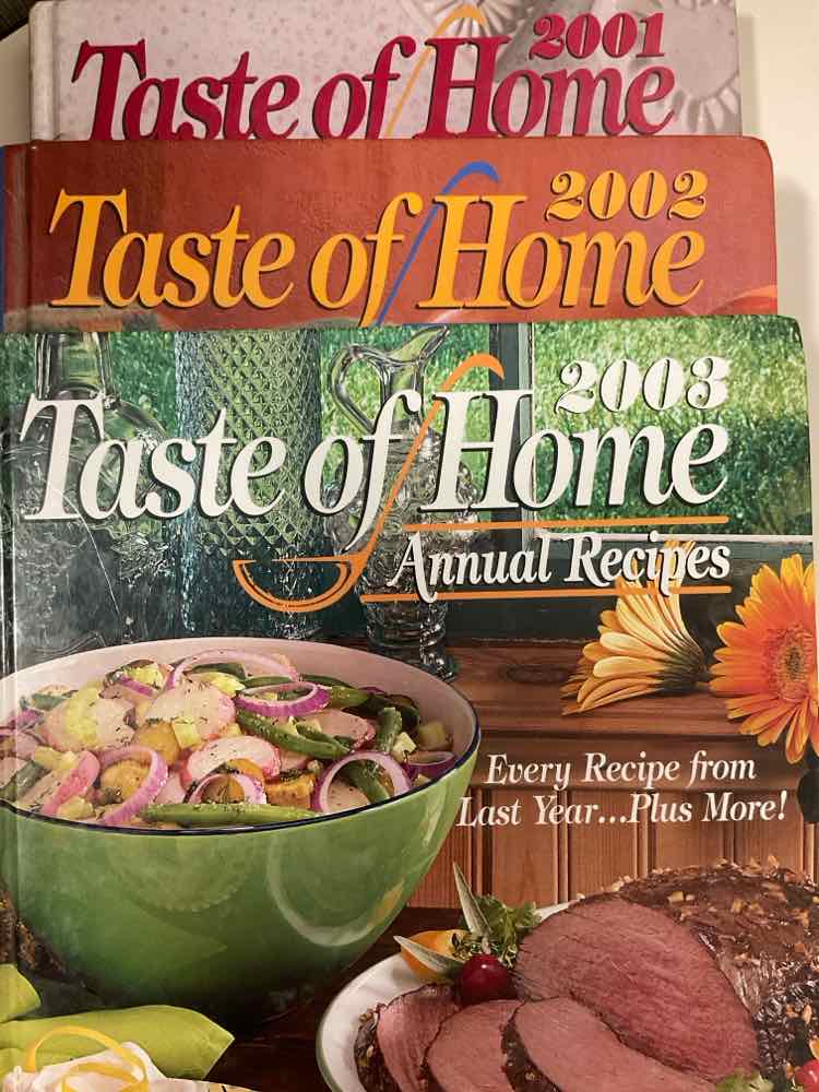 Set of 3 2001-2003 Taste of Home Annual Recipes - Hardcovers By Julie Schnittka