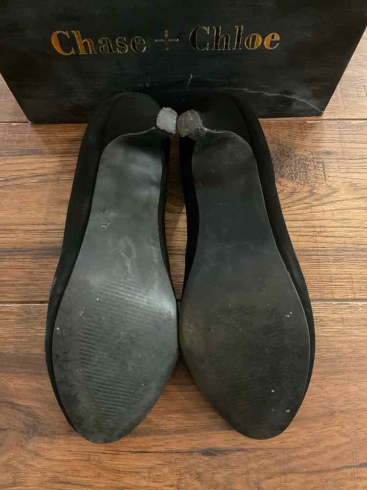 7 Chase + Chloe Black Womens Shoes