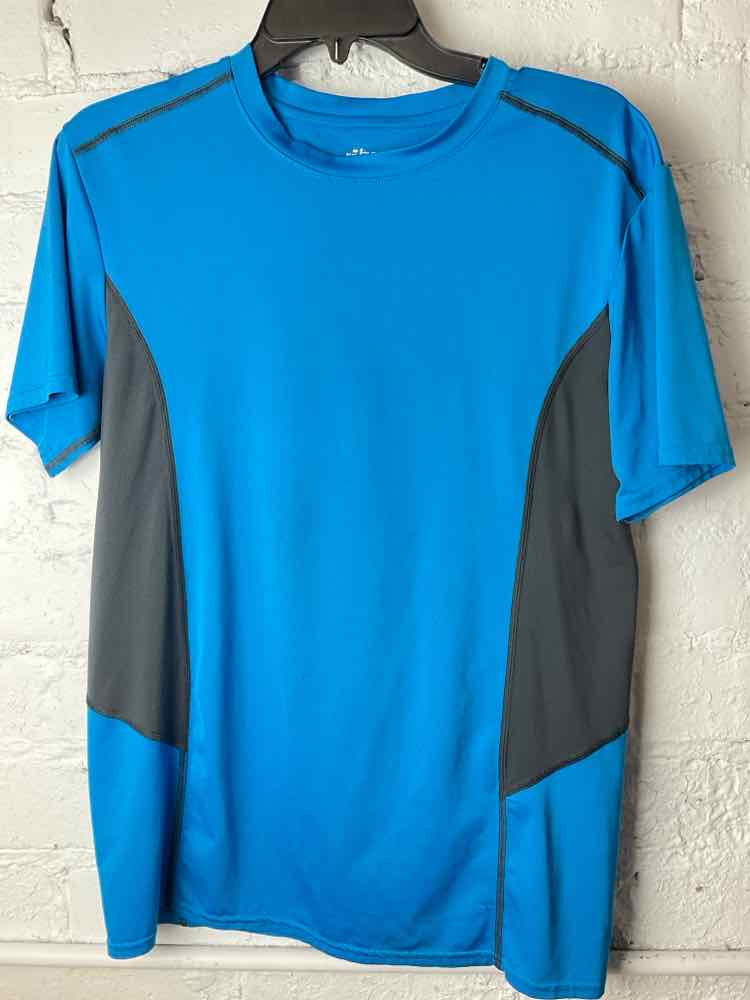 Bids & Dibs, Inc. Size S Blue Short Sleeve