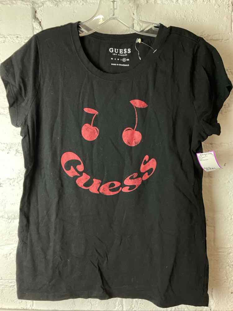 Guess Size XL Black Short Sleeve