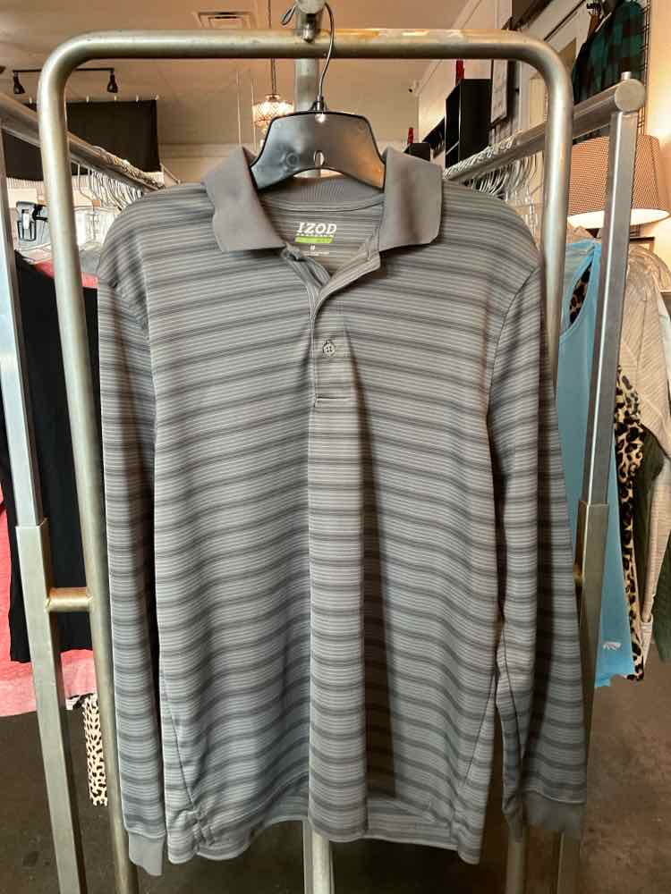 Izod Size M Gray Mens Tops