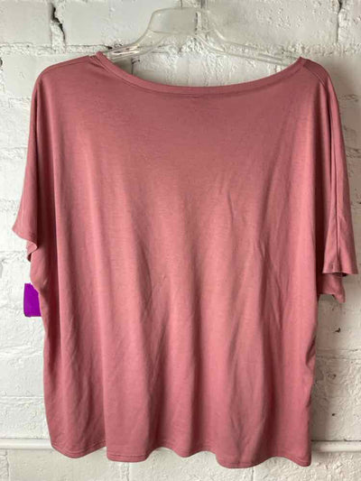 Bella Size 2X Pink Short Sleeve