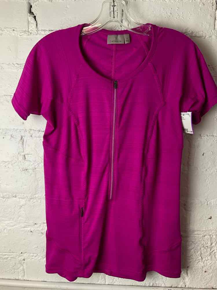 Athletic Works Size M Purple Short Sleeve