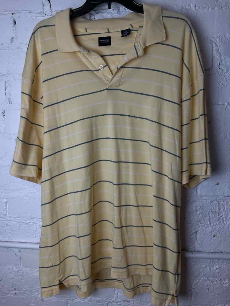 Bids & Dibs, Inc. Size XXL Yellow Short Sleeve