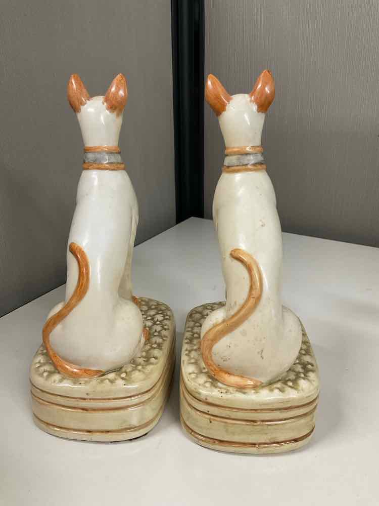 Pair of 9" Andrea by Sadek Twin Ceramic Whippet Greyhound Dogs