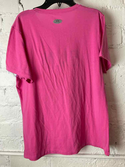 Under Armour Size L Pink Short Sleeve