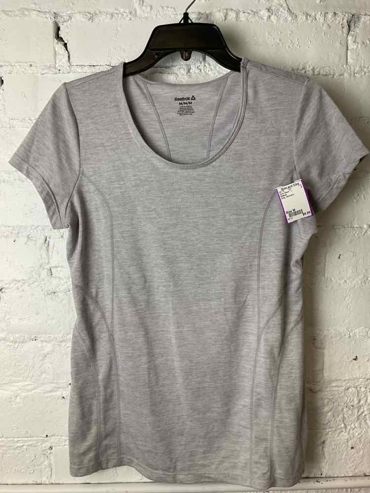 Reebok Size M Gray Short Sleeve